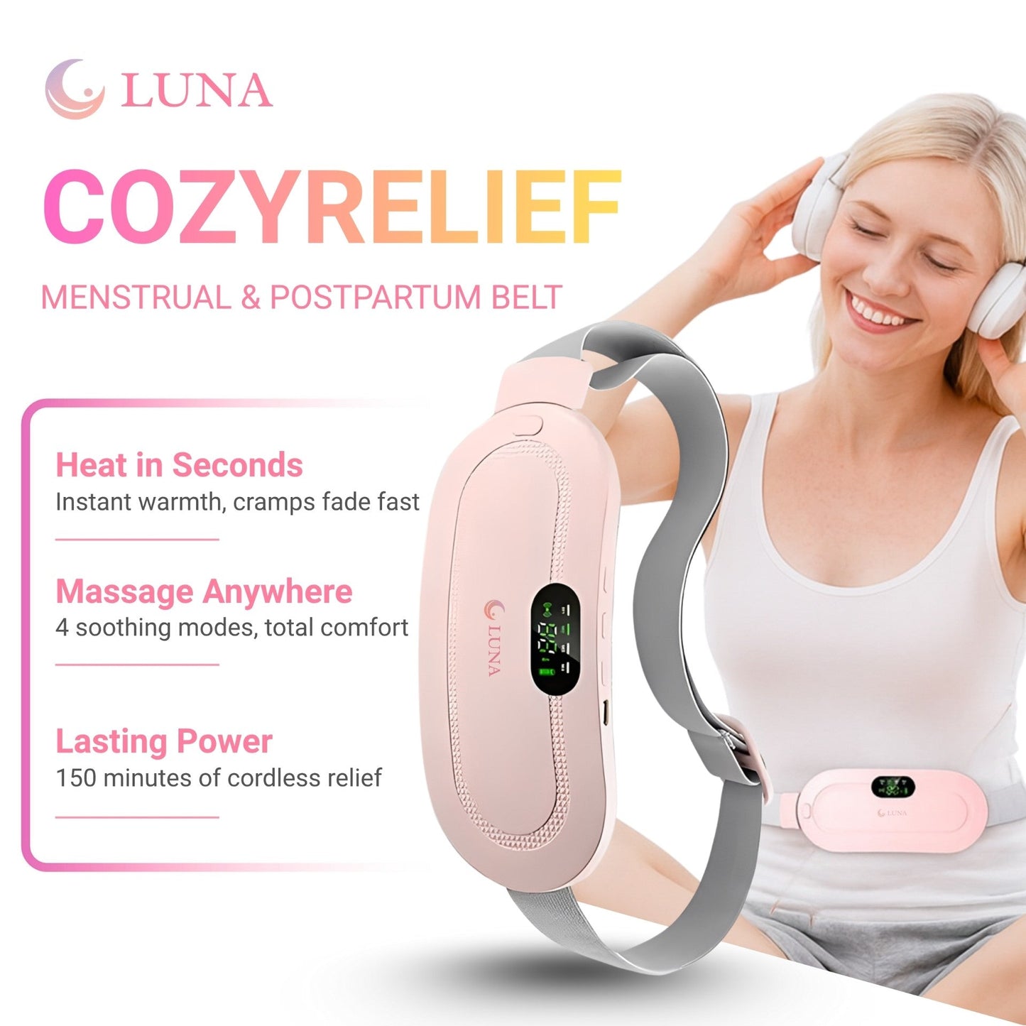 LUNA™ COZYRELIEF – MENSTRUAL & POSTPARTUM BELT